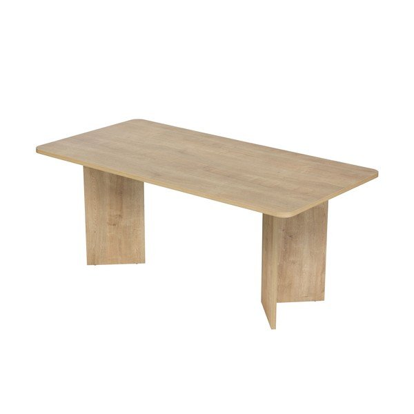 Étkezőasztal tölgyfa dekorral 90x180 cm Linza – Kalune Design-image-3