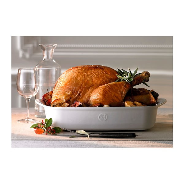 Ultime krémszínű kerámia sütőtál, 42,5 x 28 cm - Emile Henry-image-1