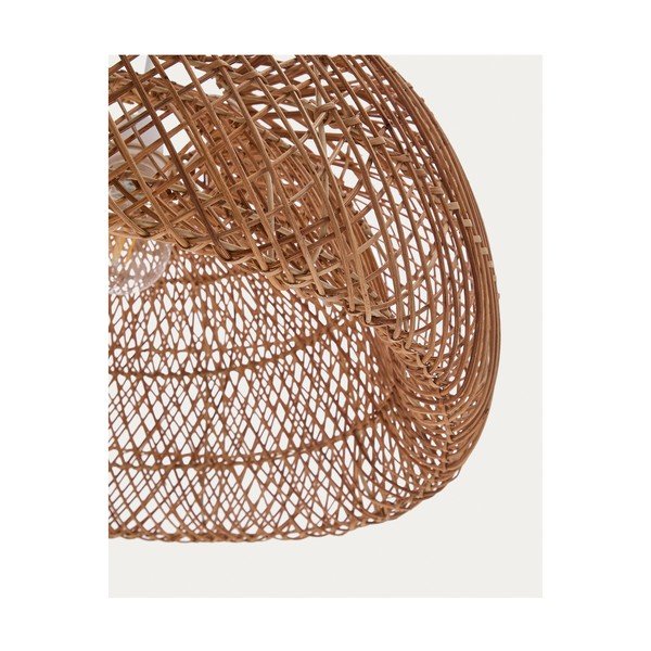 Natúr színű rattan lámpabúra ø 60 cm Isora – Kave Home-image-4
