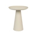 Ringar bézs alumínium tárolóasztal, ø 34,5 cm - White Label