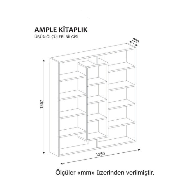 Gardo Ample fehér könyvespolc-image-1