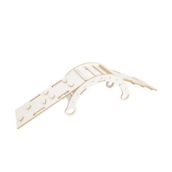 Fehér borovi fenyő hinta 39x75x38 cm Montessori – Meowbaby