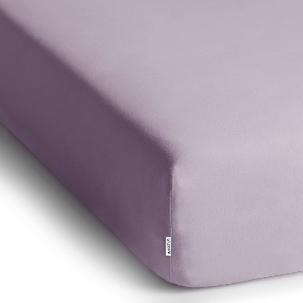 Levendula színű gumis jersey lepedő 90x200 cm Amber – Restilo-image-2