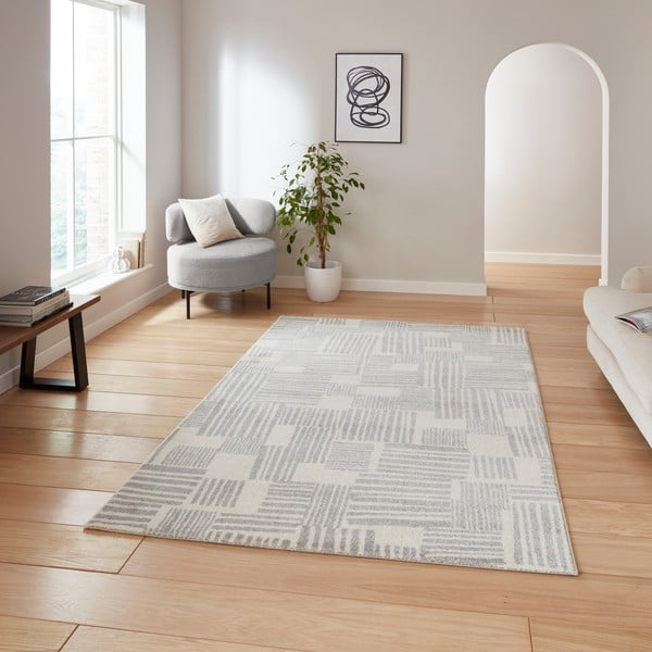 Világosszürke szőnyeg 120x170 cm Blocks – Catherine Lansfield-image-2