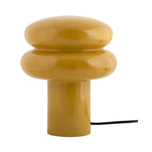 Okkersárga üveg asztali lámpa (magasság 24 cm) Incesante – Leitmotiv