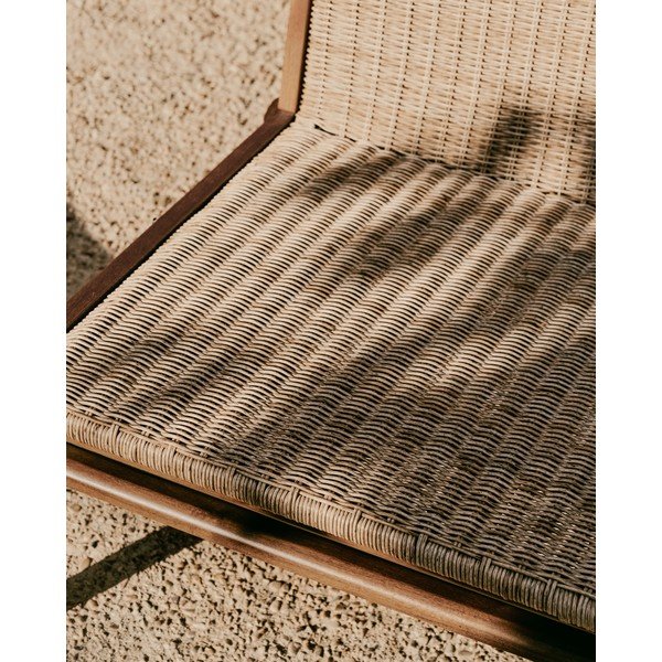 Natúr színű tömörfa kerti fotel Itani – Kave Home-image-3