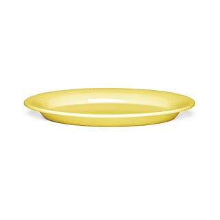 Ursula sárga ovális agyagkerámia tányér, 28 x 18,5 cm - Kähler Design