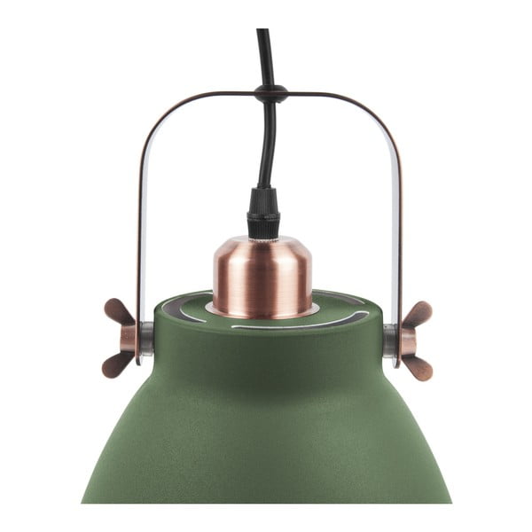 Mingle zöld függőlámpa réz színű részletekkel, ⌀ 21 cm - Leitmotiv-image-2