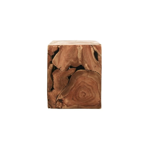 Cube teakfa dohányzóasztal, 25 x 30 cm - HSM collection