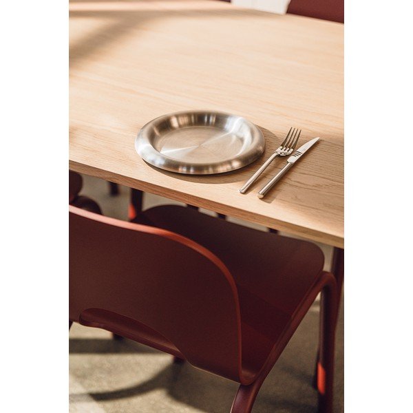 Étkezőasztal tölgyfa dekoros asztallappal 80x140 cm Meko – noo.ma-image-4