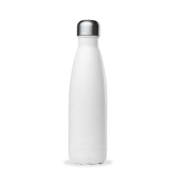 Fehér rozsdamentes acél utazó ivópalack 500 ml Matt - Qwetch-image-2