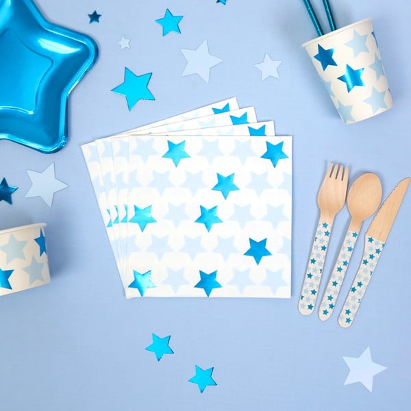 Little Star Blue 16 darabos papírszalvéta szett - Neviti