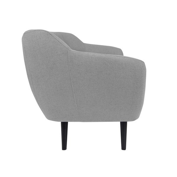 Piemont világosszürke 2 személyes kanapé barna lábakkal - Mazzini Sofas-image-1