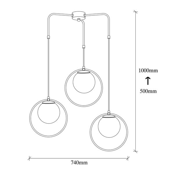 Nazarios fekete fém függőlámpa - Opviq lights-image-3
