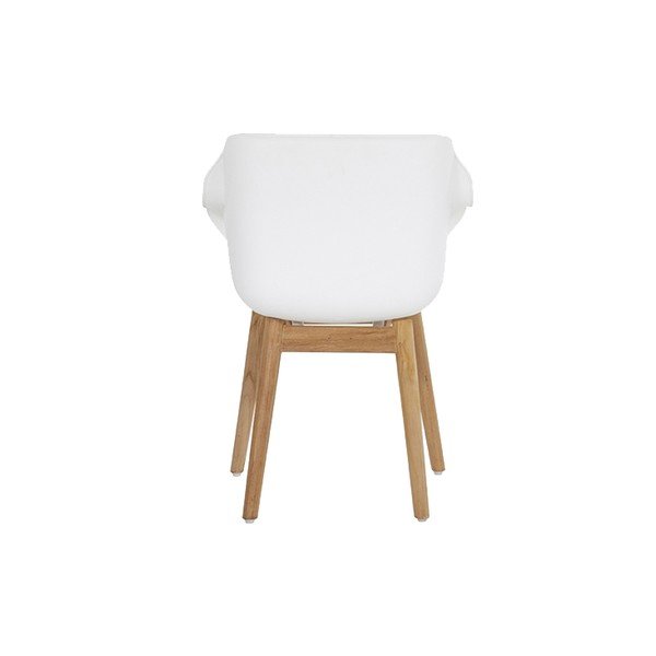 Fehér műanyag kerti szék szett 2 db-os Sophie Teak – Hartman-image-4