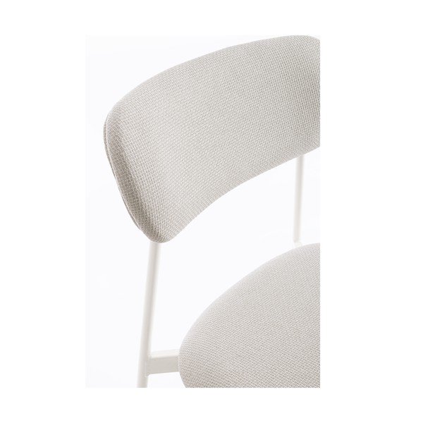 Fehér kárpitozott étkezőszék Inka – Yes Everyday-image-1