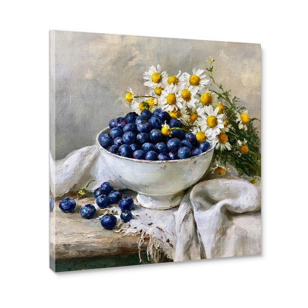 Nyomtatott vászon kép 32x32 cm Blueberry Bowl – Styler-image-3