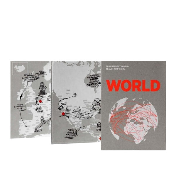 Transparent World felülírható világtérkép - Palomar