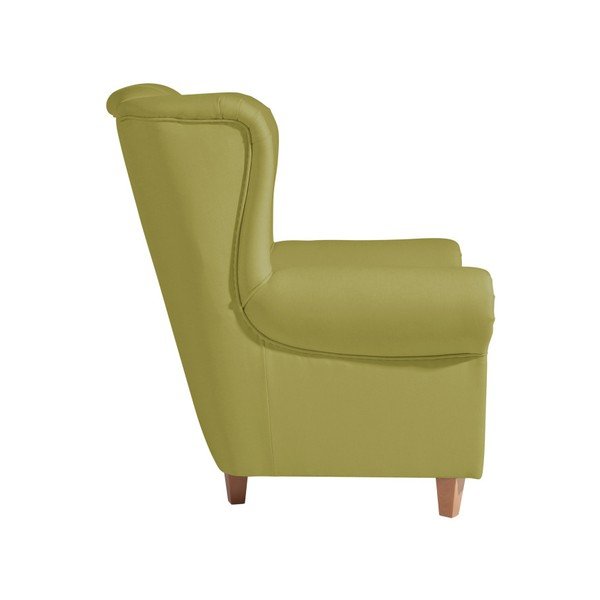 Vary Leather Green zöld műbőr füles fotel - Max Winzer-image-2