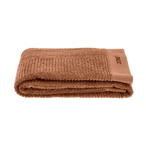 Narancssárgás barna pamut fürdőlepedő 70x140 cm Terracotta – Zone-image-2