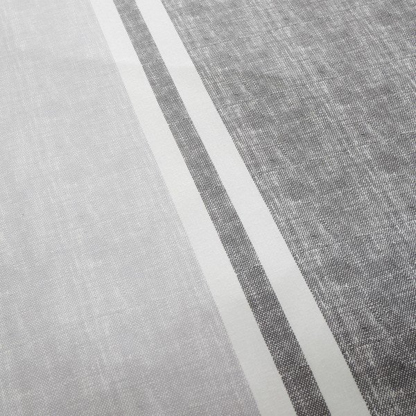 Szürke egyszemélyes ágyneműhuzat 135x200 cm Banded Stripe - Catherine Lansfield-image-4