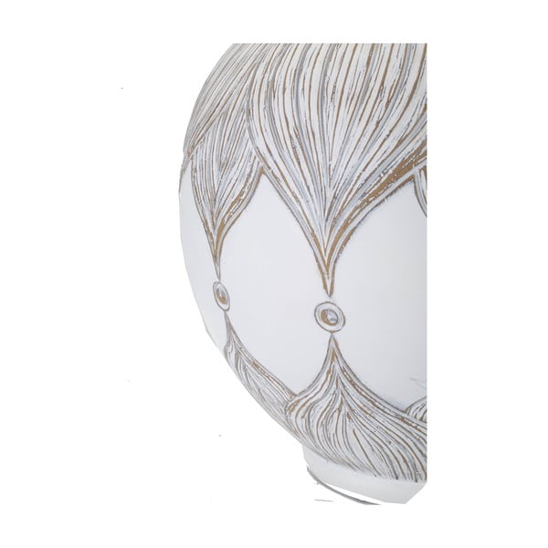 Fehér-aranyszínű asztali lámpa textil búrával (magasság 59 cm) Atene – Mauro Ferretti-image-1