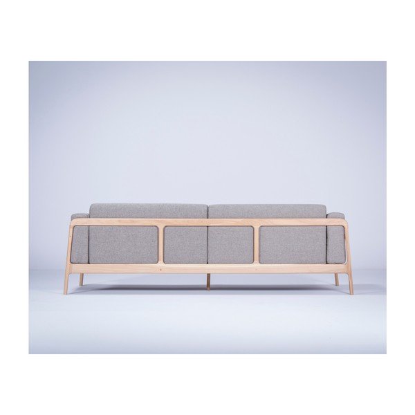 Fawn Plus szürke kanapé tölgyfából, 240 cm - Gazzda-image-3