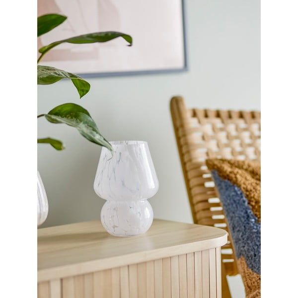 Fehér üveg váza Halim – Bloomingville-image-2