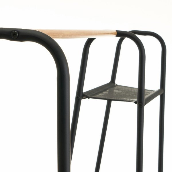 Fekete fém ruhatartó állvány - Casa Selección-image-1