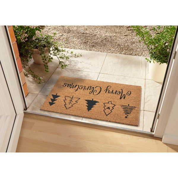 Kókuszrost lábtörlő karácsonyi mintával 45x75 cm – Hanse Home-image-1