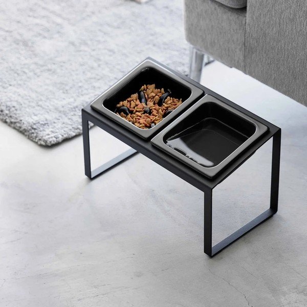 Kerámia tálka szett állvánnyal kisállatoknak Nooks – YAMAZAKI-image-4