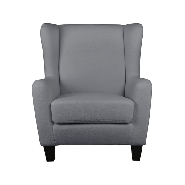 Szürke bársony füles fotel Zhili - Støraa-image-2