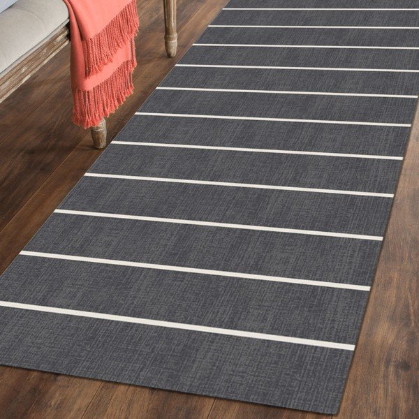 Oslo sötétszürke futószőnyeg, 60 x 190 cm - Floorita-image-1