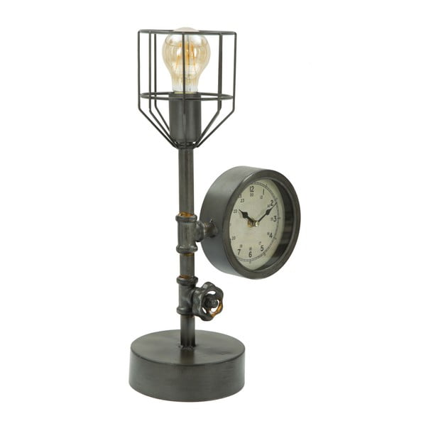 Industry Clock asztali lámpa órával, 26 x 45 cm - Mauro Ferretti