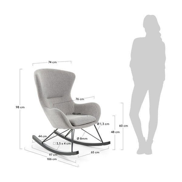 Valsa szürke hintaszék - Kave Home-image-4