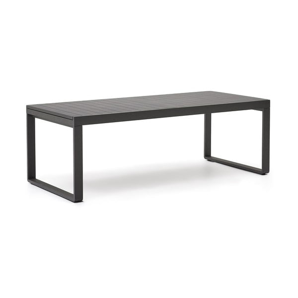 Fém kerti étkezőasztal 100.5x220 cm Galdana – Kave Home-image-3
