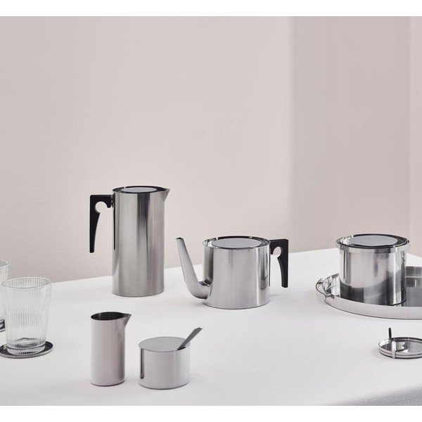Ezüstszínű rozsdamentes acél teáskanna 1,25 l Arne Jacobsen – Stelton-image-1