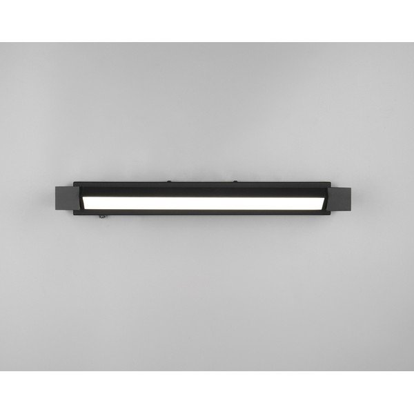 Matt fekete LED fali lámpa Fabrizio – Trio-image-2