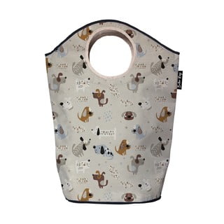 Bézs textil játéktároló kosár 57x26x70 cm Woof Woof – Butter Kings