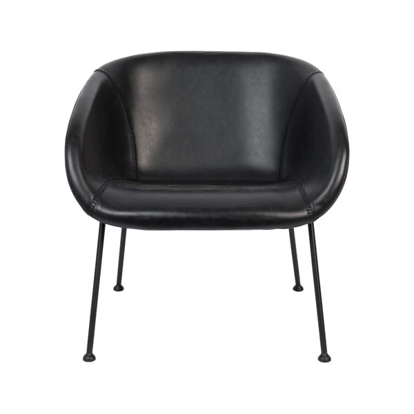 Feston fekete műbőr fotel - Zuiver-image-2