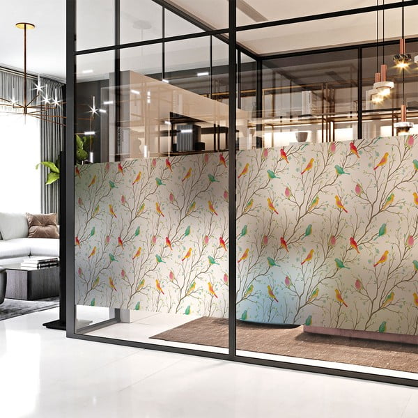 Ablakmatrica 200x40 cm Birds in the Forest – Ambiance-image-2