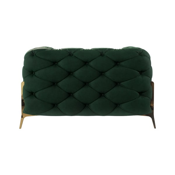 Sötétzöld bársony fotel Chelsea Bis – Ropez-image-3