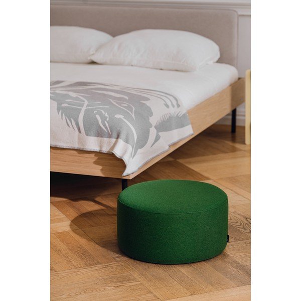 Zöld gyapjú puff Folk – noo.ma-image-1