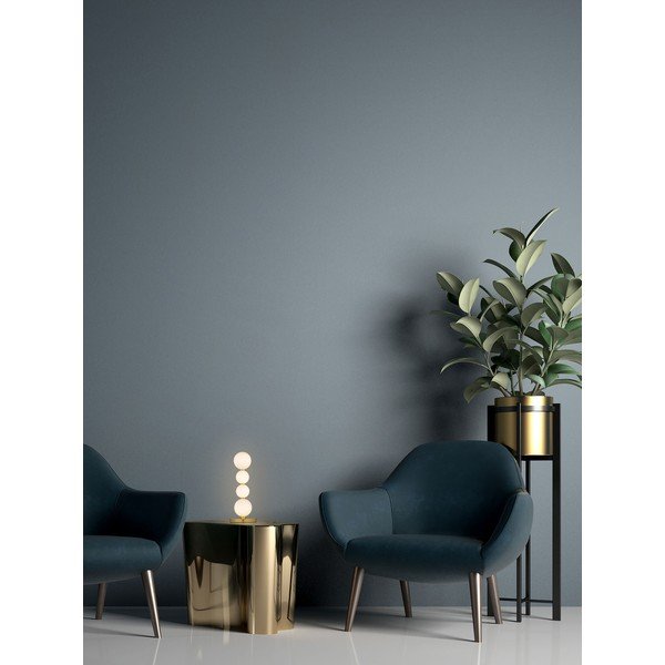 Fehér-aranyszínű fém LED asztali lámpa üveg búrával (magasság 31 cm) Perla – Nova Luce-image-1