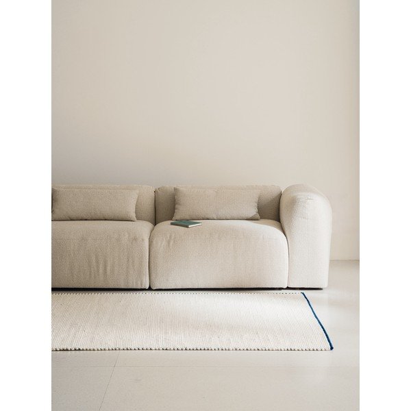 Kék-bézs kézi szövésű gyapjú szőnyeg 140x200 cm Lenu – noo.ma-image-4