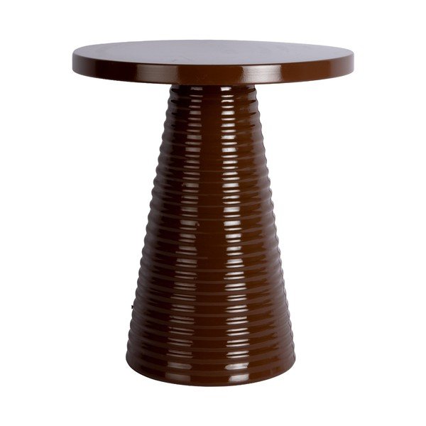 Fém kerek tárolóasztal ø 40 cm Catania Ribbed – Leitmotiv