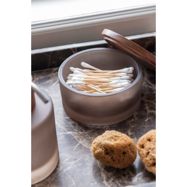 Barna üveg fürdőszobai rendszerező vattakorongokhoz Modest – Mette Ditmer Denmark-image-1