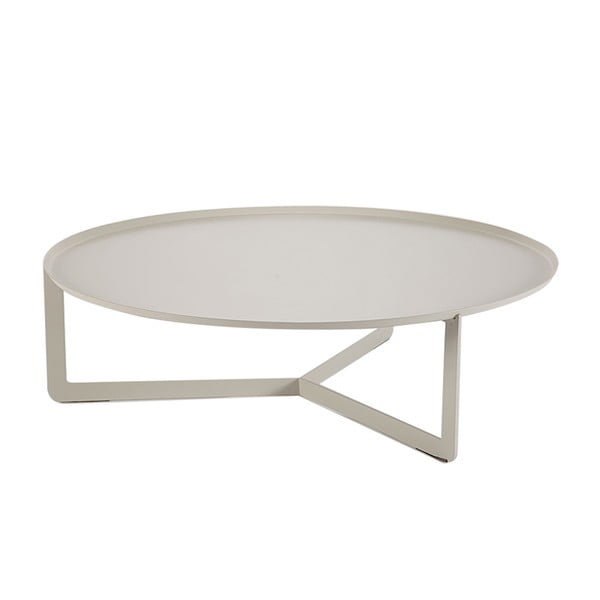 Round elefántcsont színű konzolasztal, Ø 80 cm - MEME Design