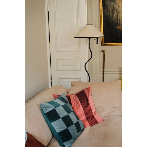 Fehér-fekete textil dimmelhető állólámpa (magasság 148 cm) Juliet – Jotex-image-3