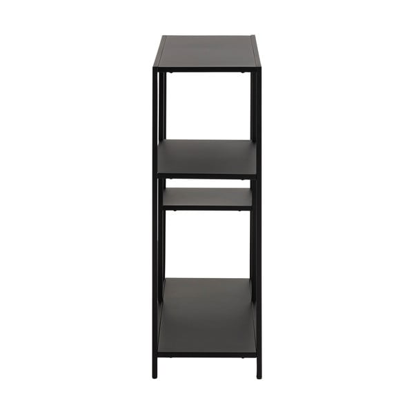 Fekete fém könyvespolc 80x86 cm Newcastle – Actona-image-3